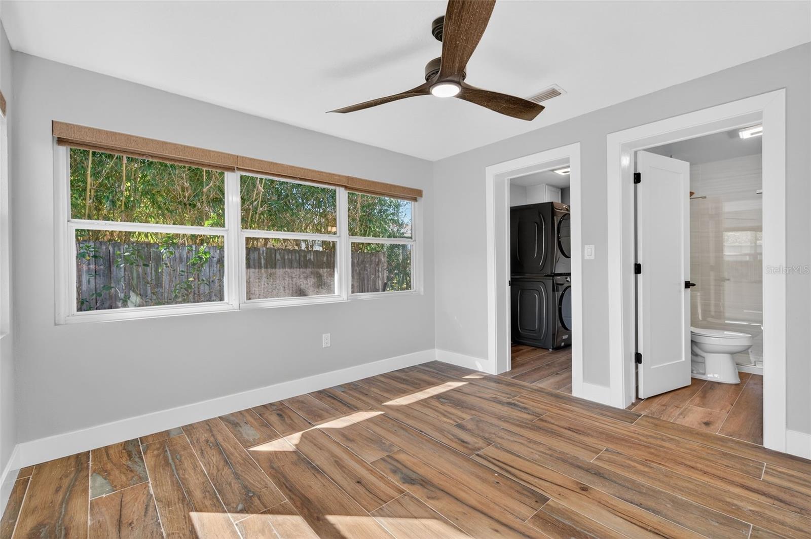 family room, laundry room and full bathroom