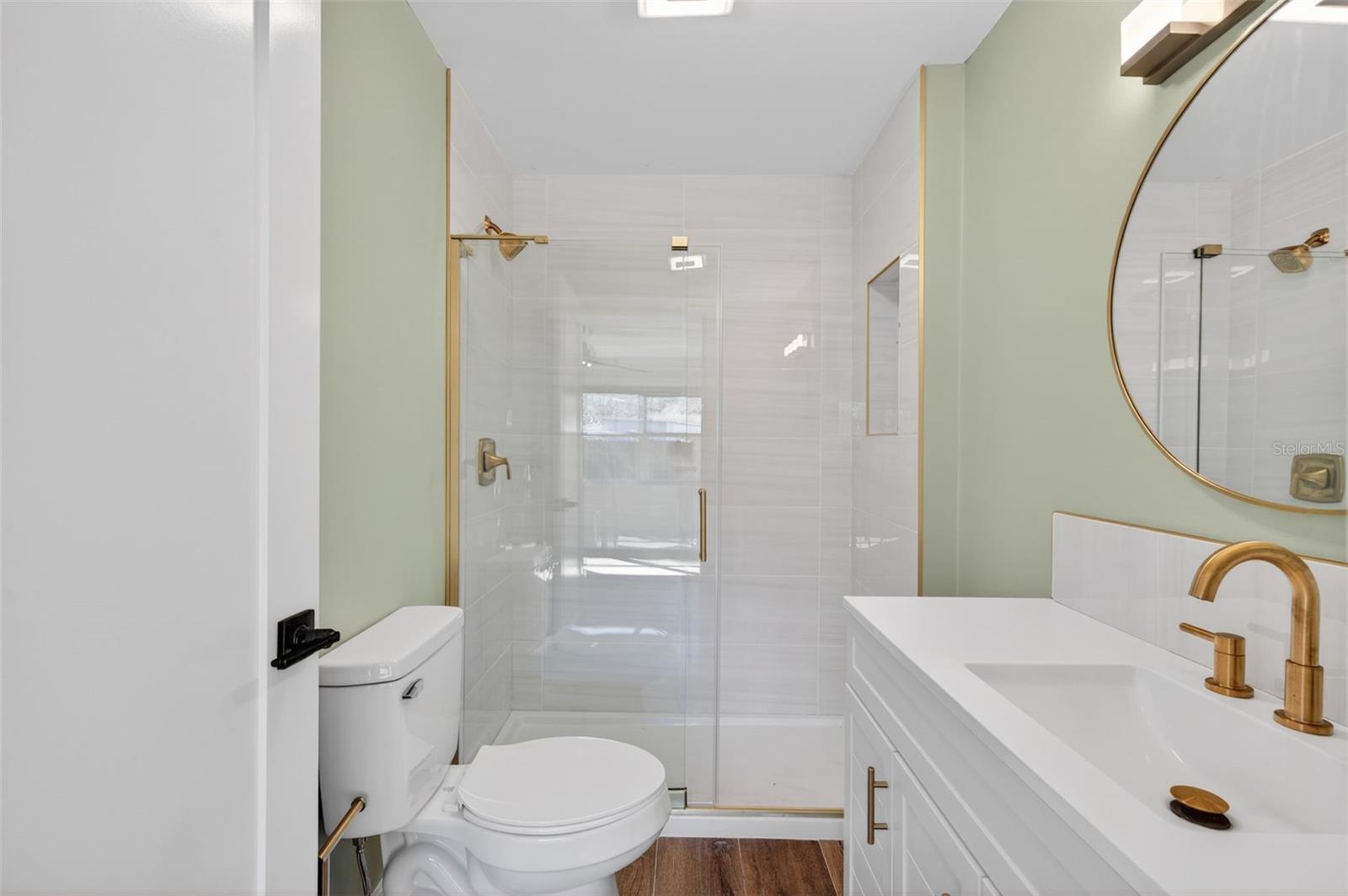 full bathroom off family room