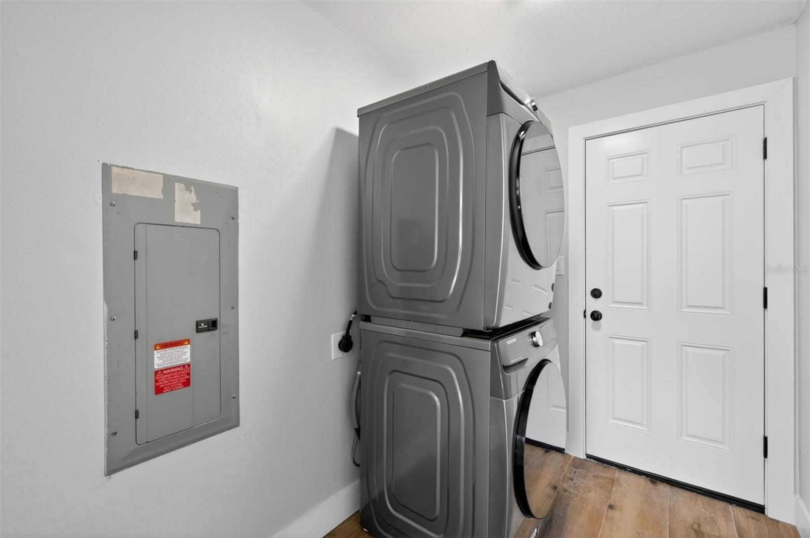 laundry room with new washer.dryer