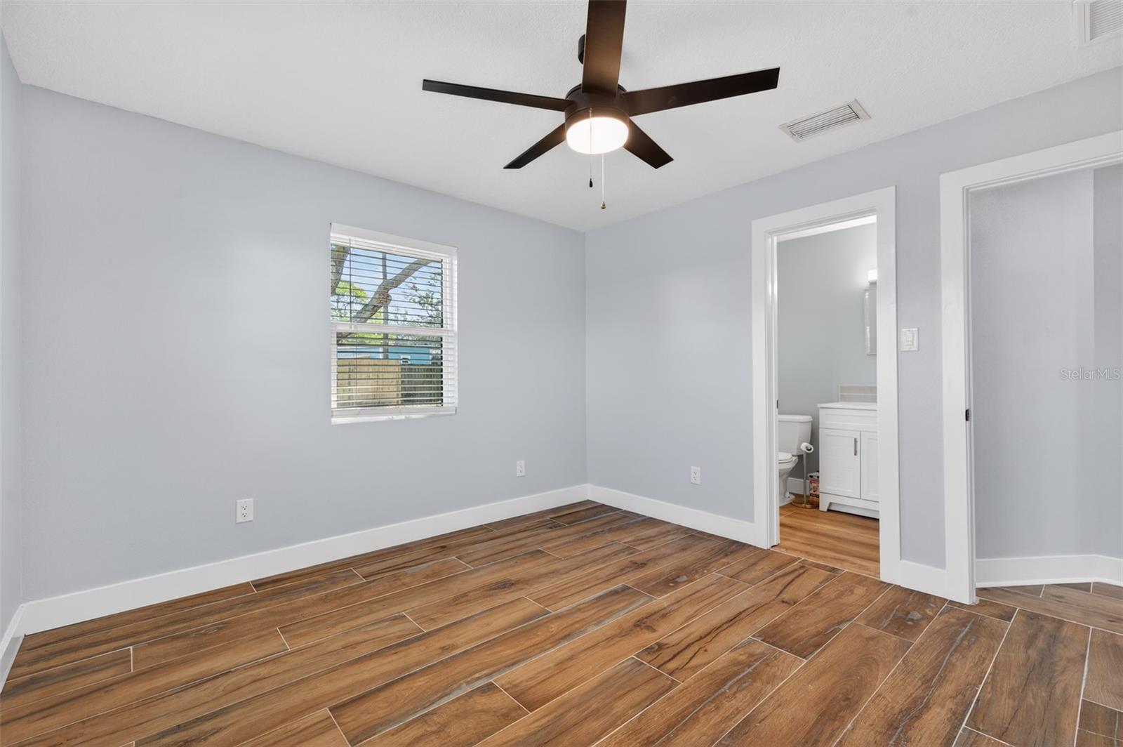 master bedroom with ensuite bathroom