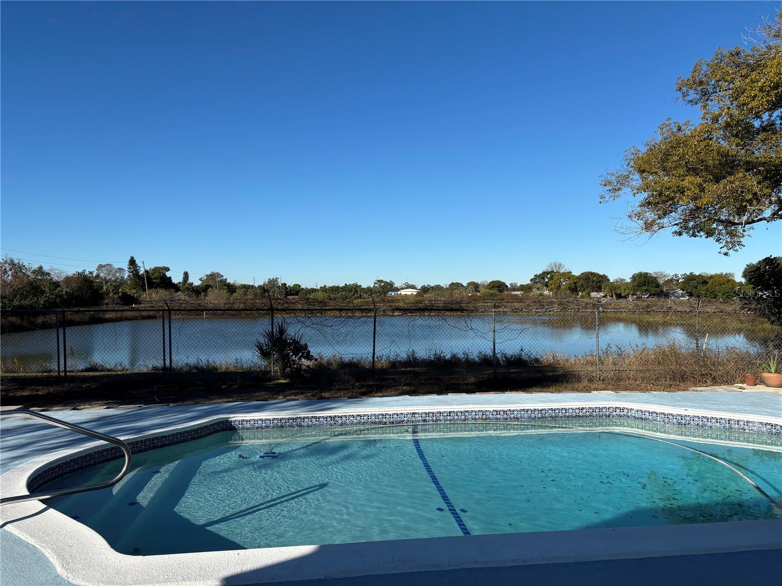 Pool Overlooking Pond