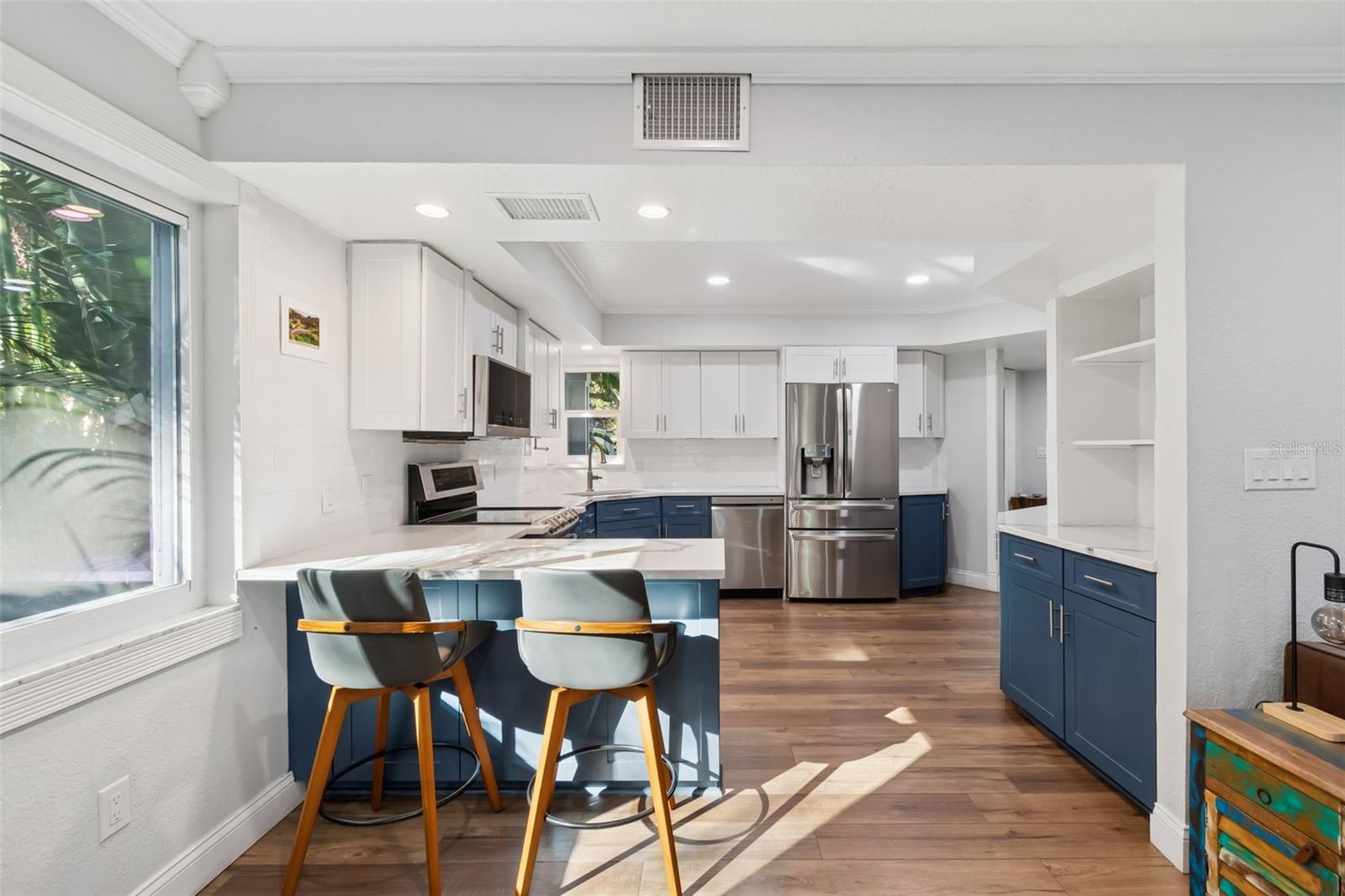 Family room looking into Kitchen