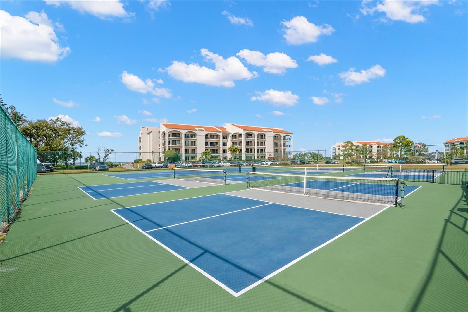 Community tennis courts