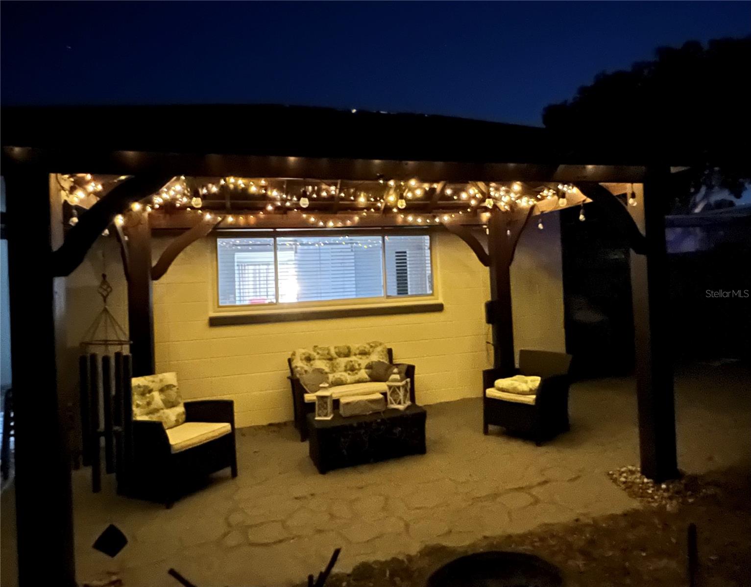 Party lights by night