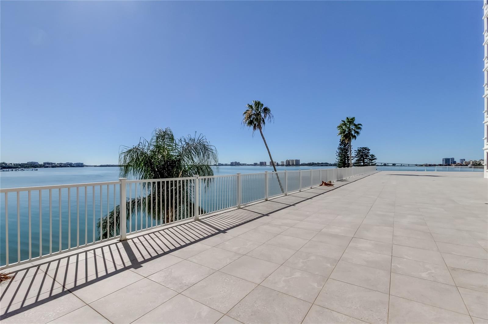 Space behind the unit