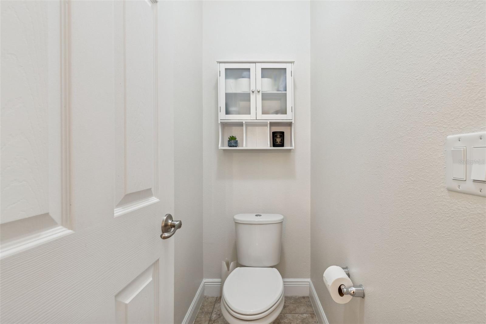 Water closet in primary bathroom