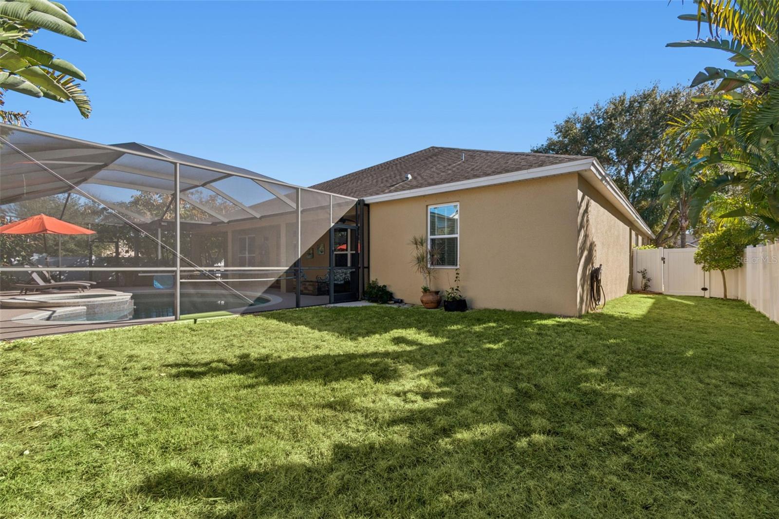 Yard - side and back