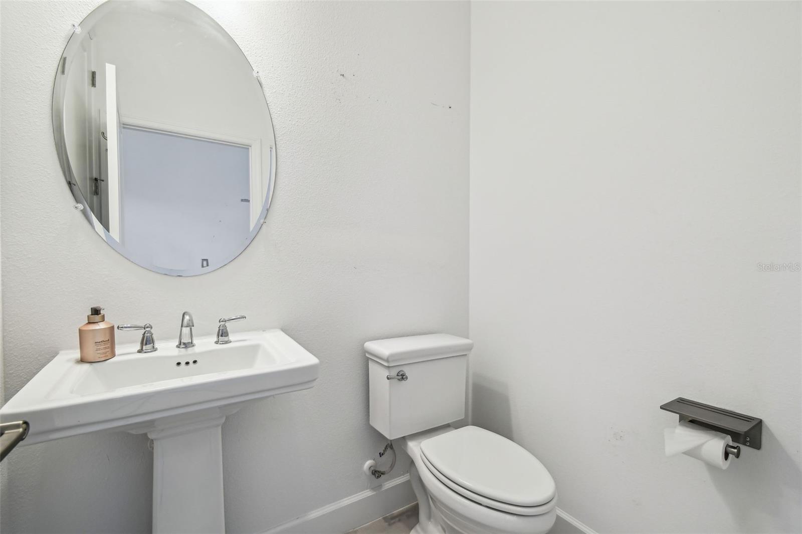 guest half bath downstairs