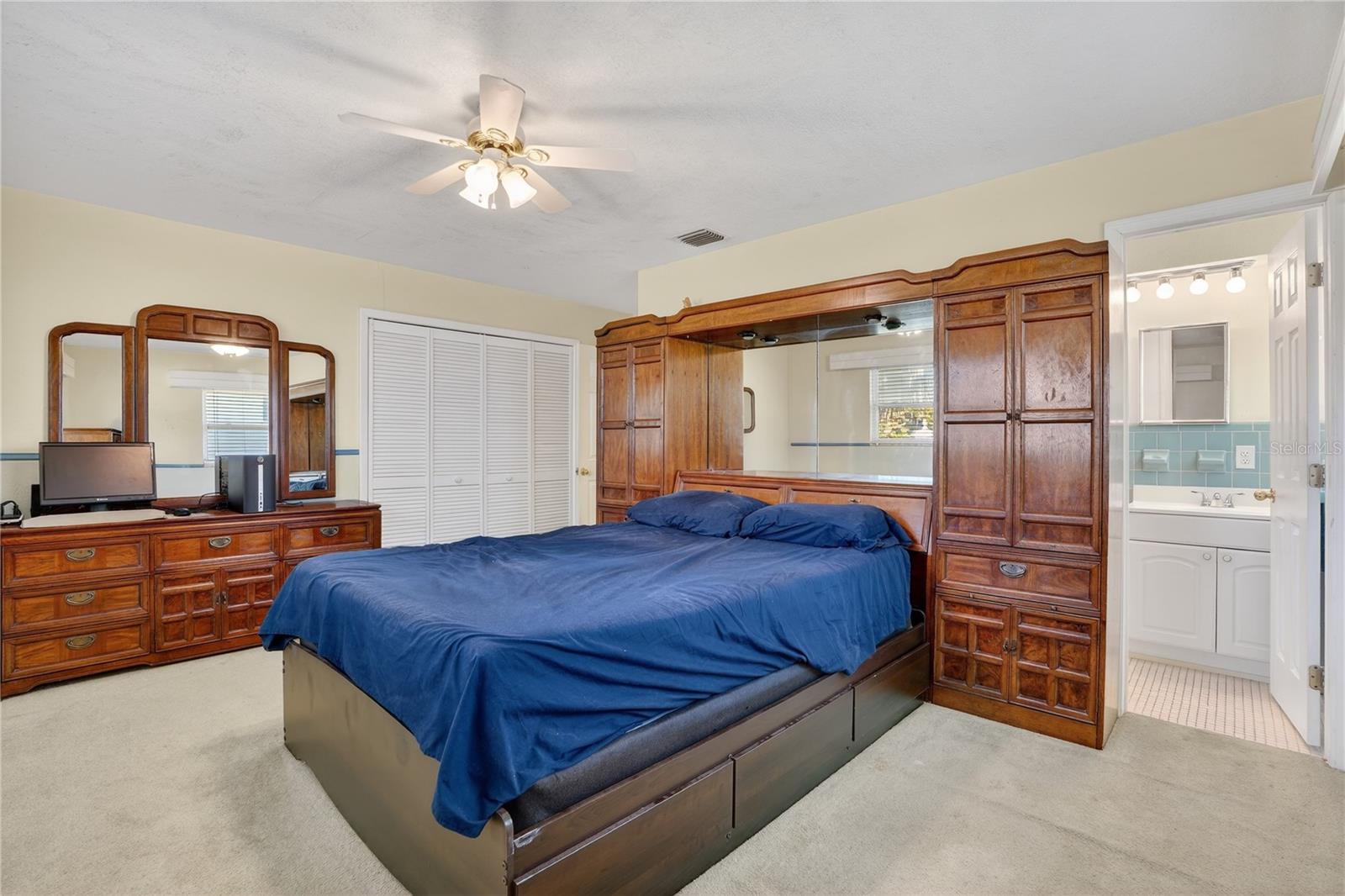 Primary Bedroom with Double Closets