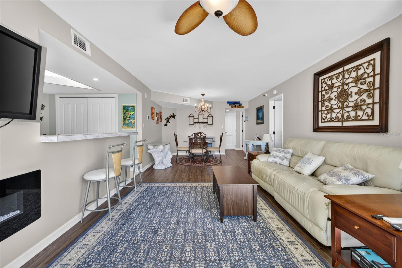 View of Living room and dining room