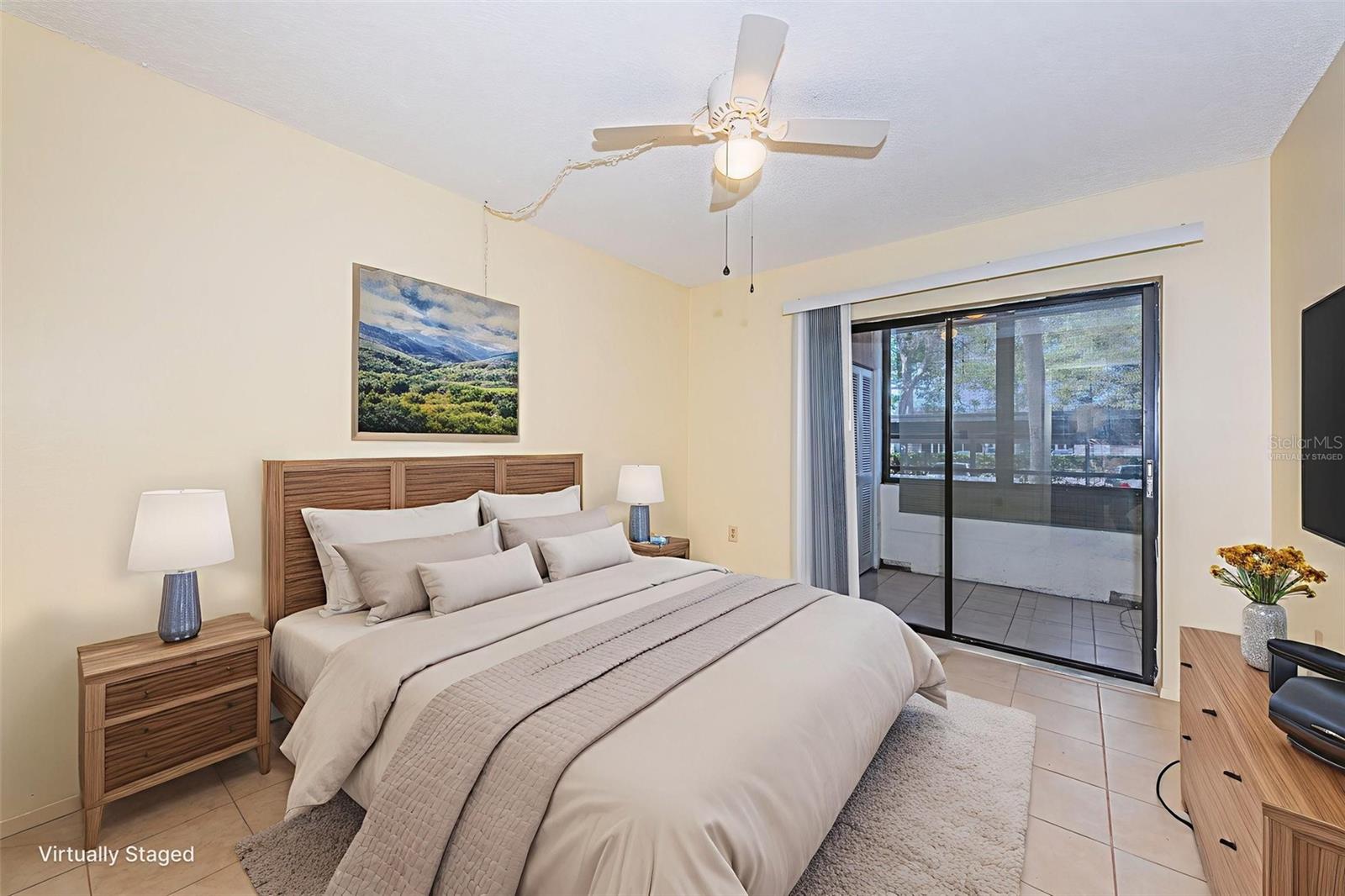 Virtually Staged guest bedroom