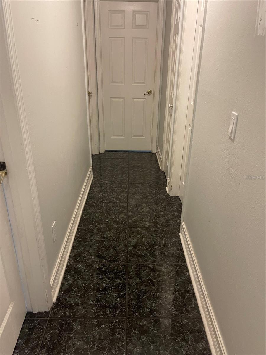 Hallway to 3 bedrooms