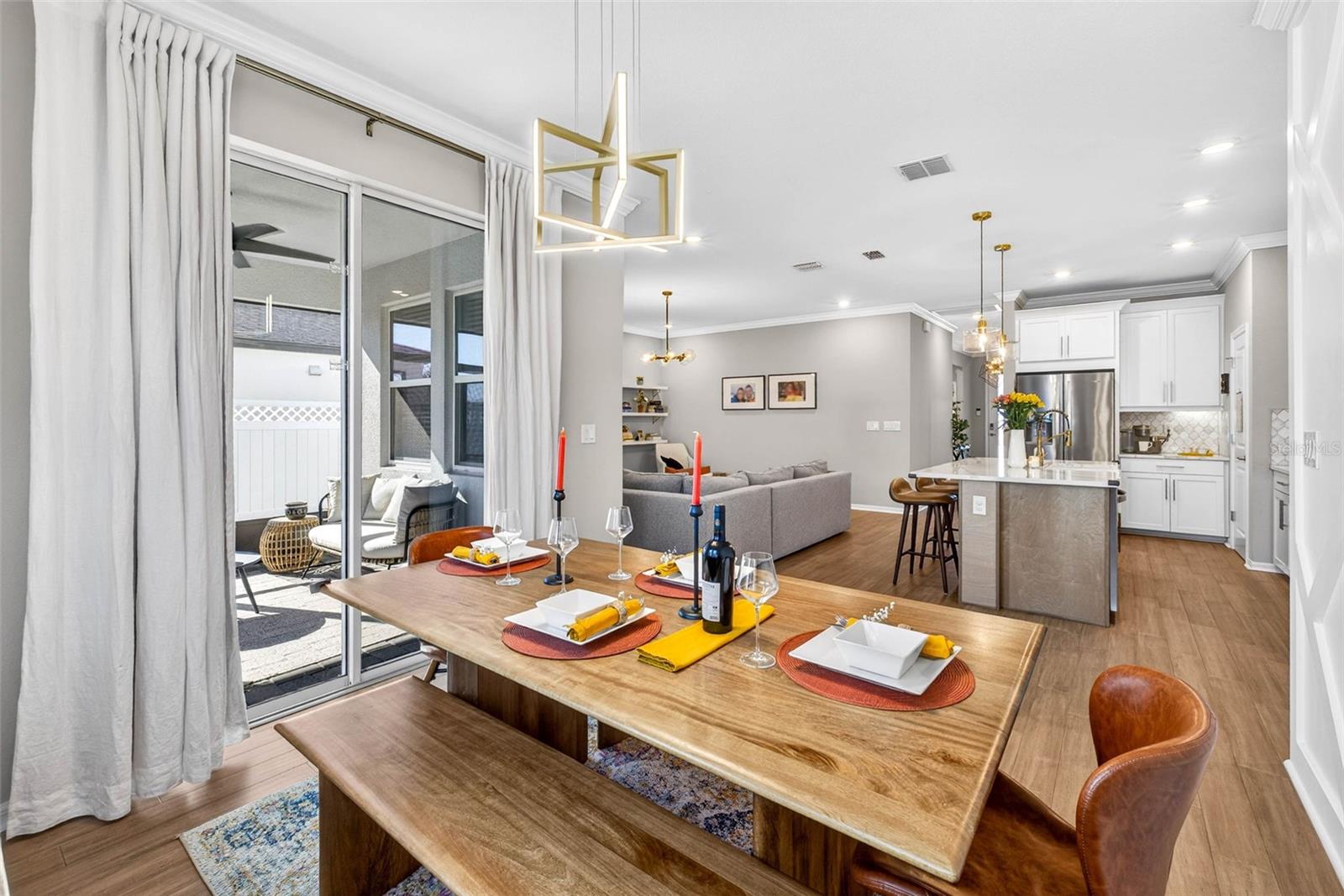 Feel the spacious layout of this floorplan where separation of space still works within the great room.