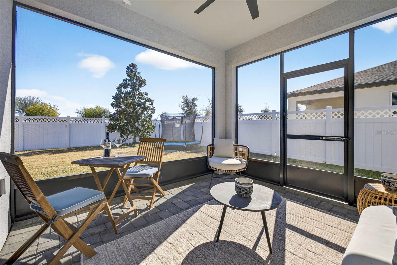 Exceptional backyard views.