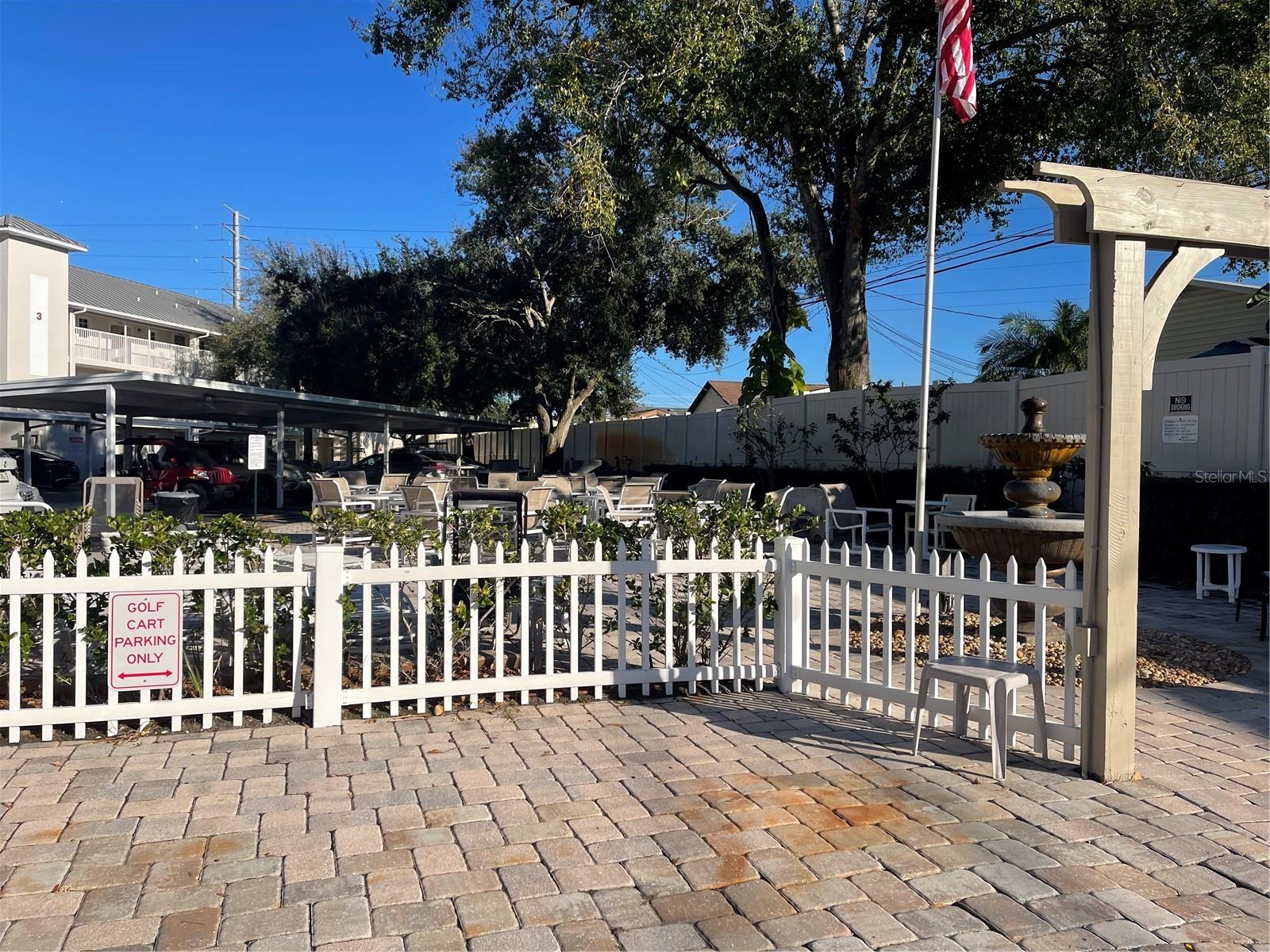 Common area court yard.