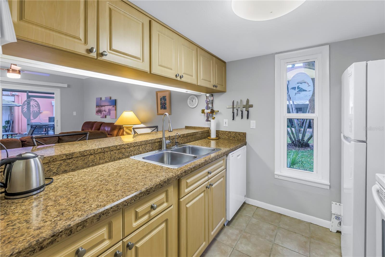 Kitchen open to livingroom