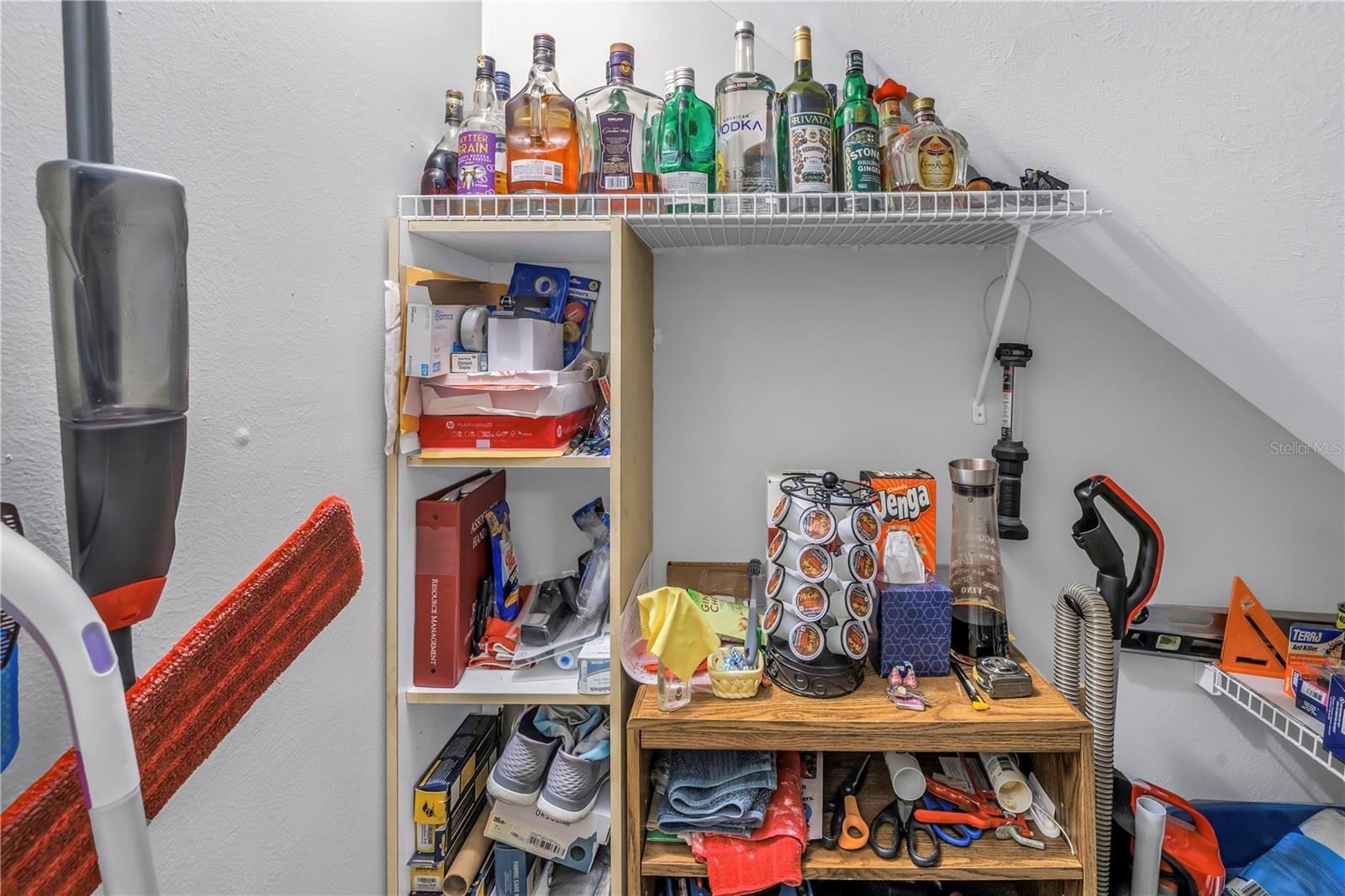 storage under the stairs