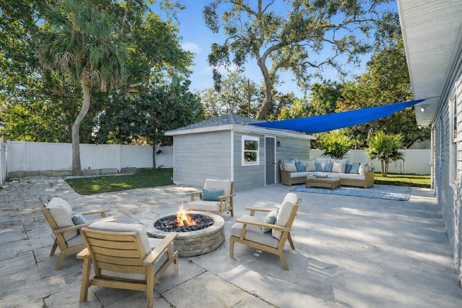 Virtually Staged Outdoor Living