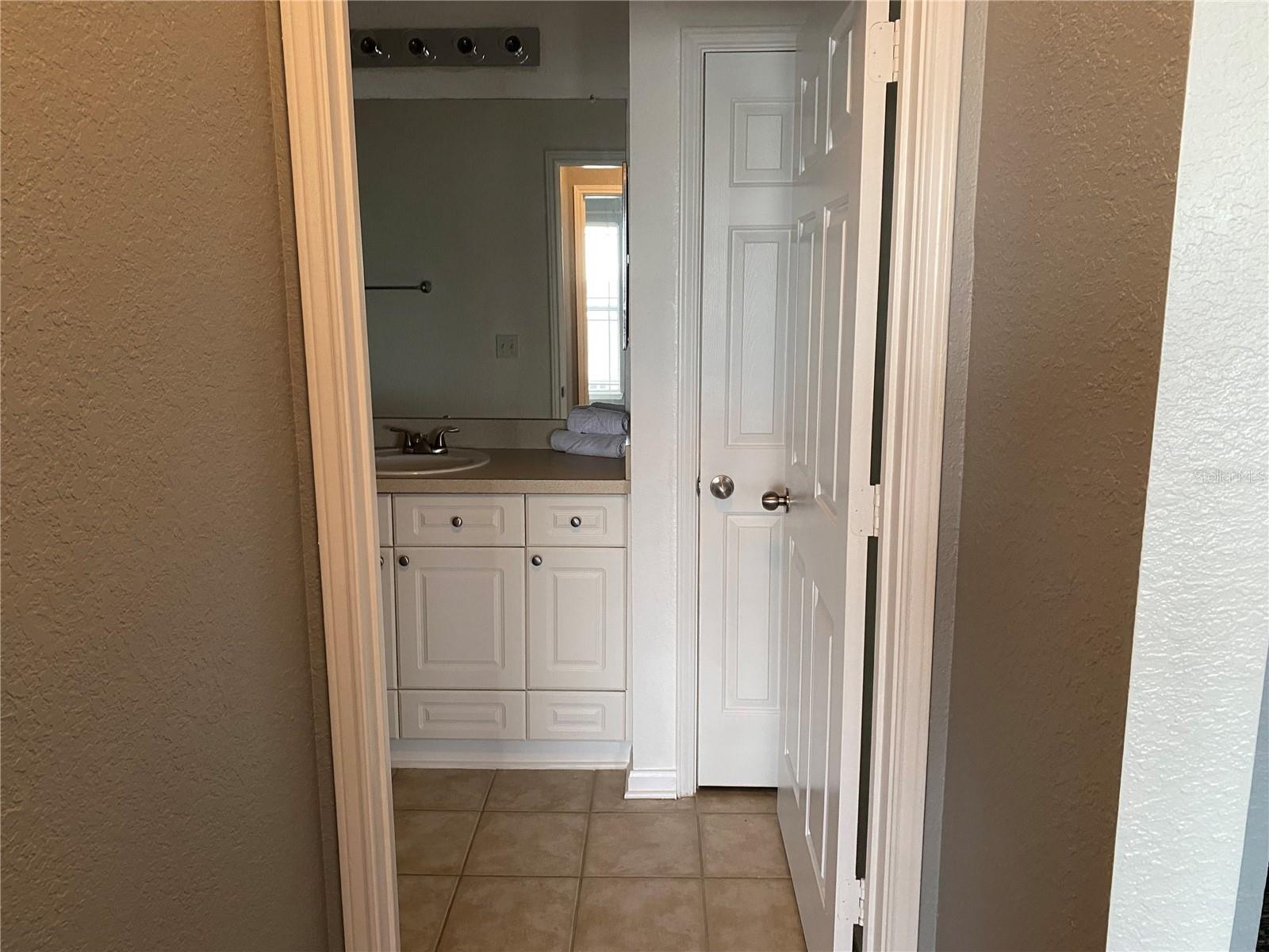 Guest Bath hallway from 2nd bedroom