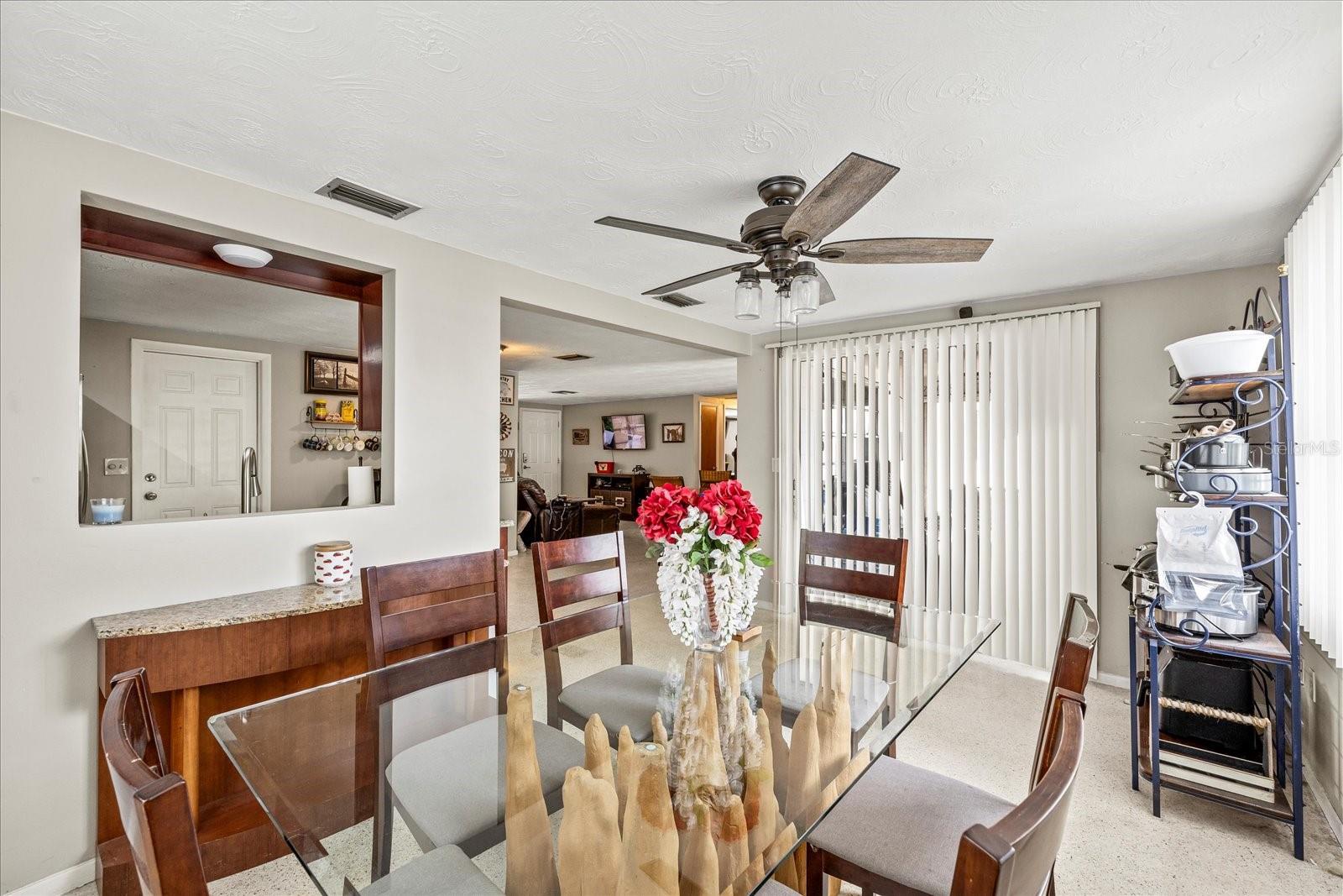 View to kitchen from dining room