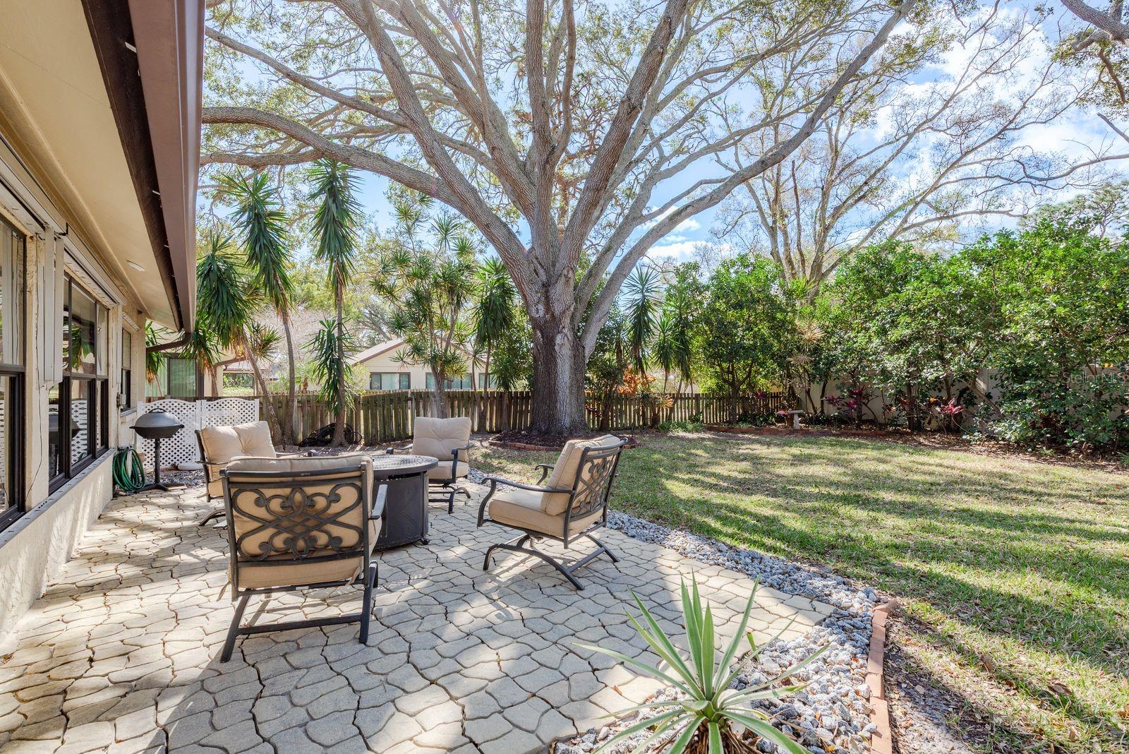 Paved patio perfect for BBQ's and outdoor entertainment
