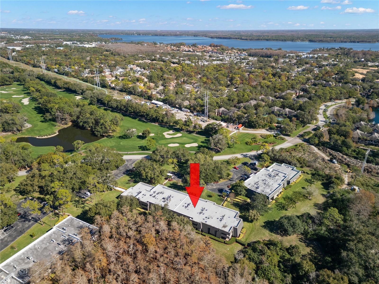 Only 2 streets from one of the main entrances off of Belcher Rd.