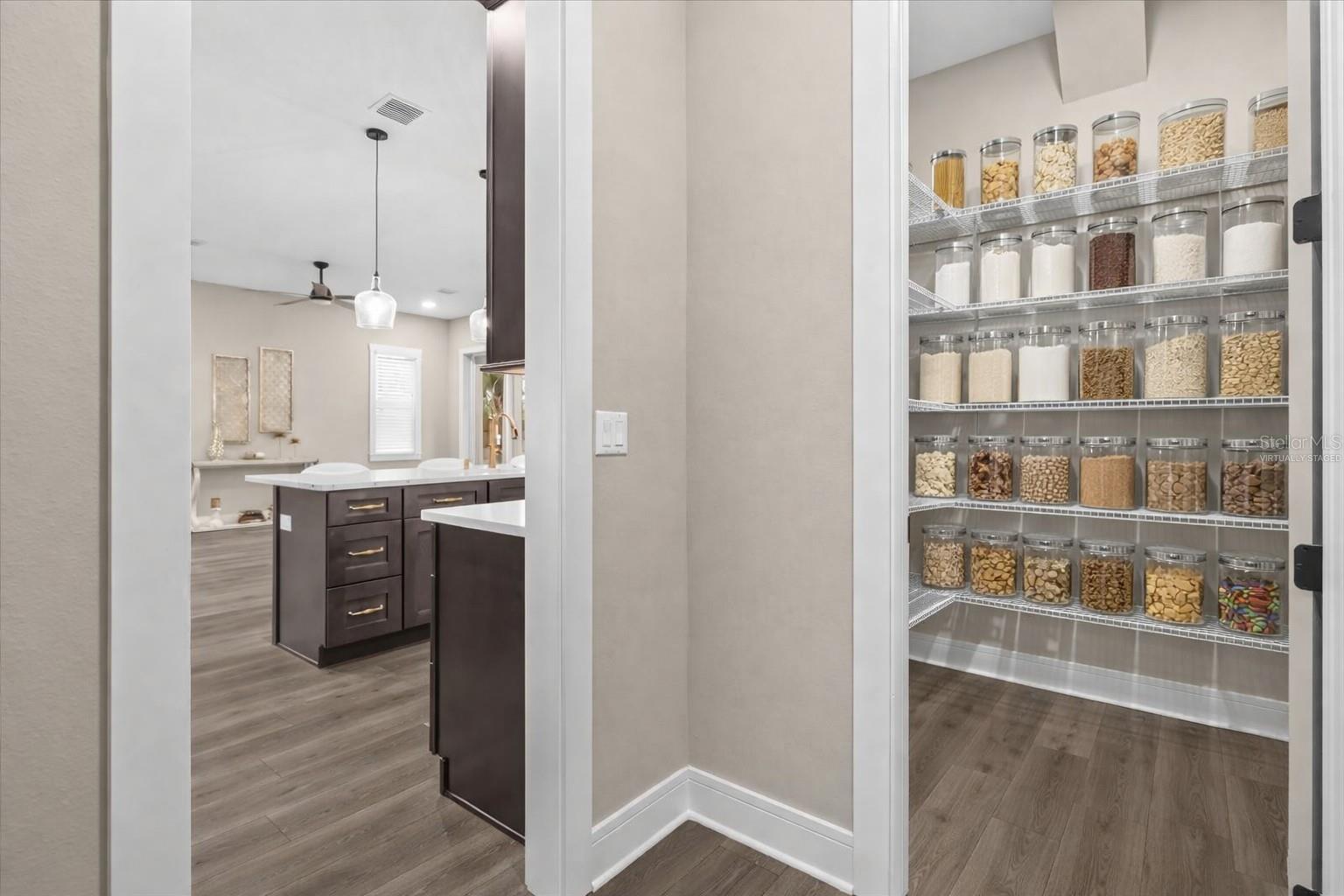 Walk In Pantryvirtually staged photo