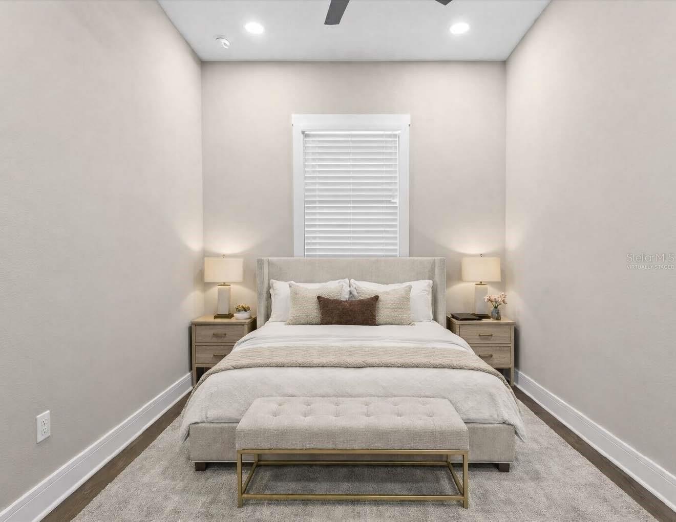 First Floor Bedroom or make it your office. virtually staged photo