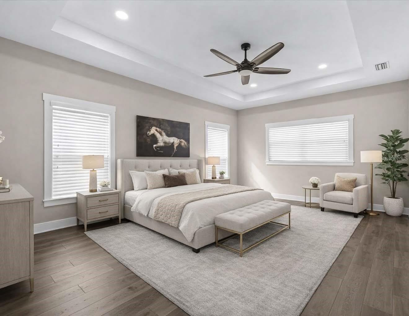 Upstairs Primary Bedroom Suite