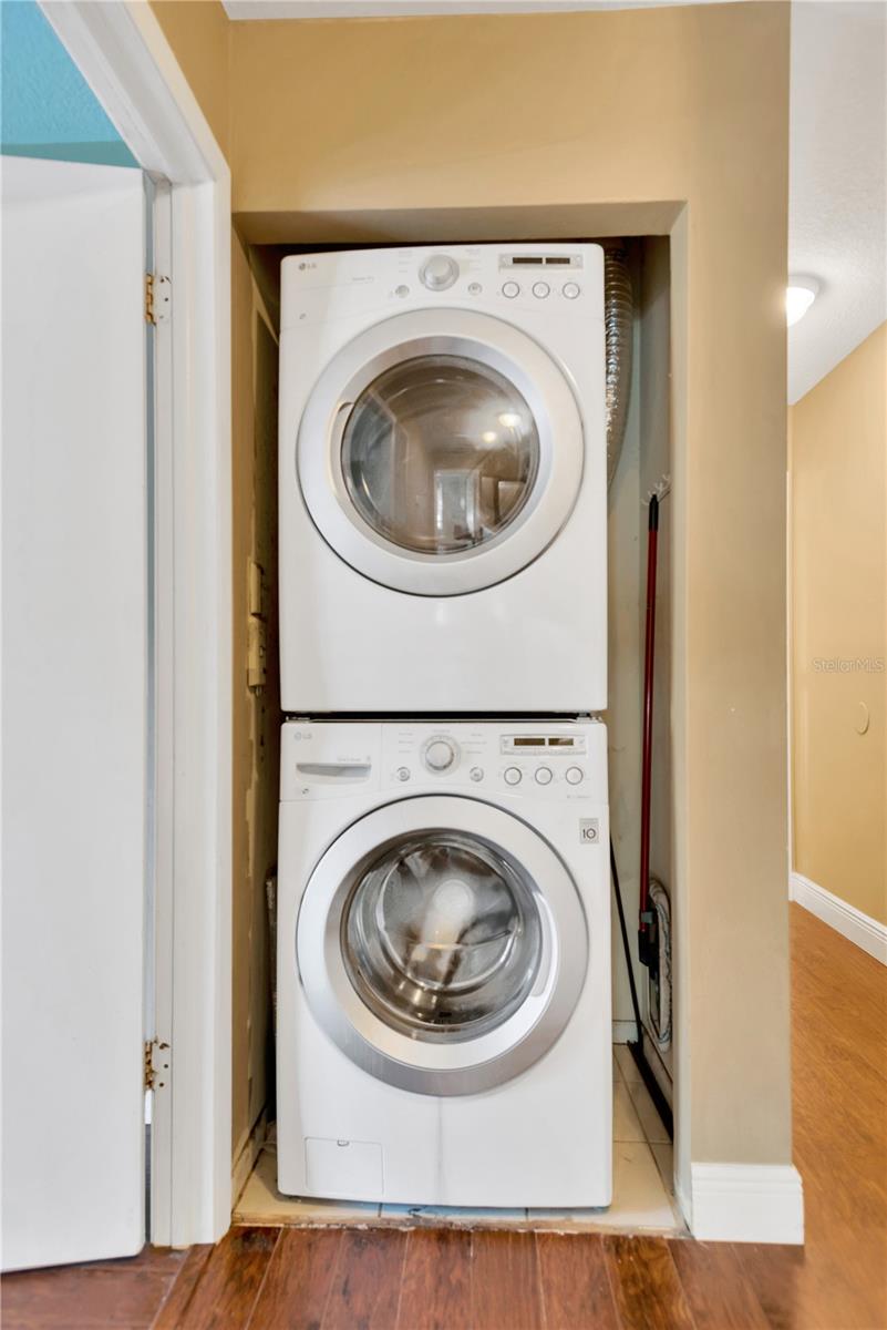 Laundry utility closet.