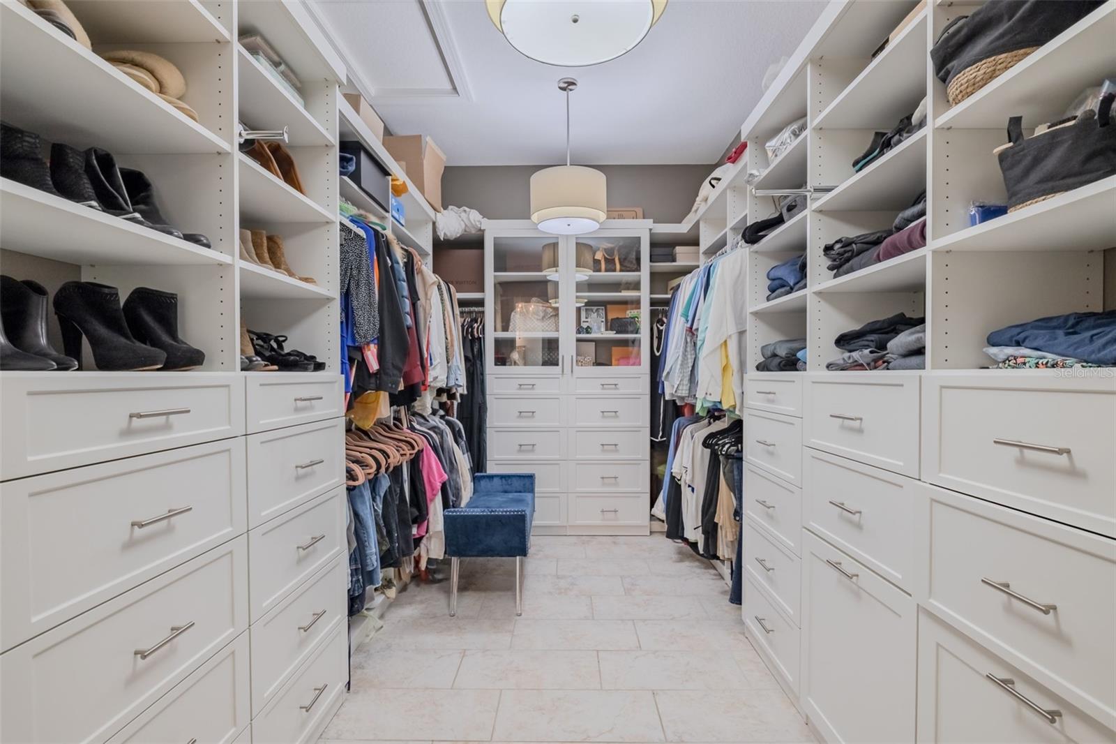 designer built-in closet system