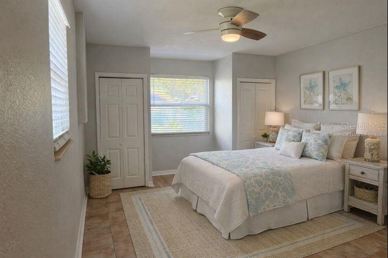 Primary bedroom retreat complete with its own en-suite bathroom.  (The photo has been virtually staged to illustrate the potential use of the space).