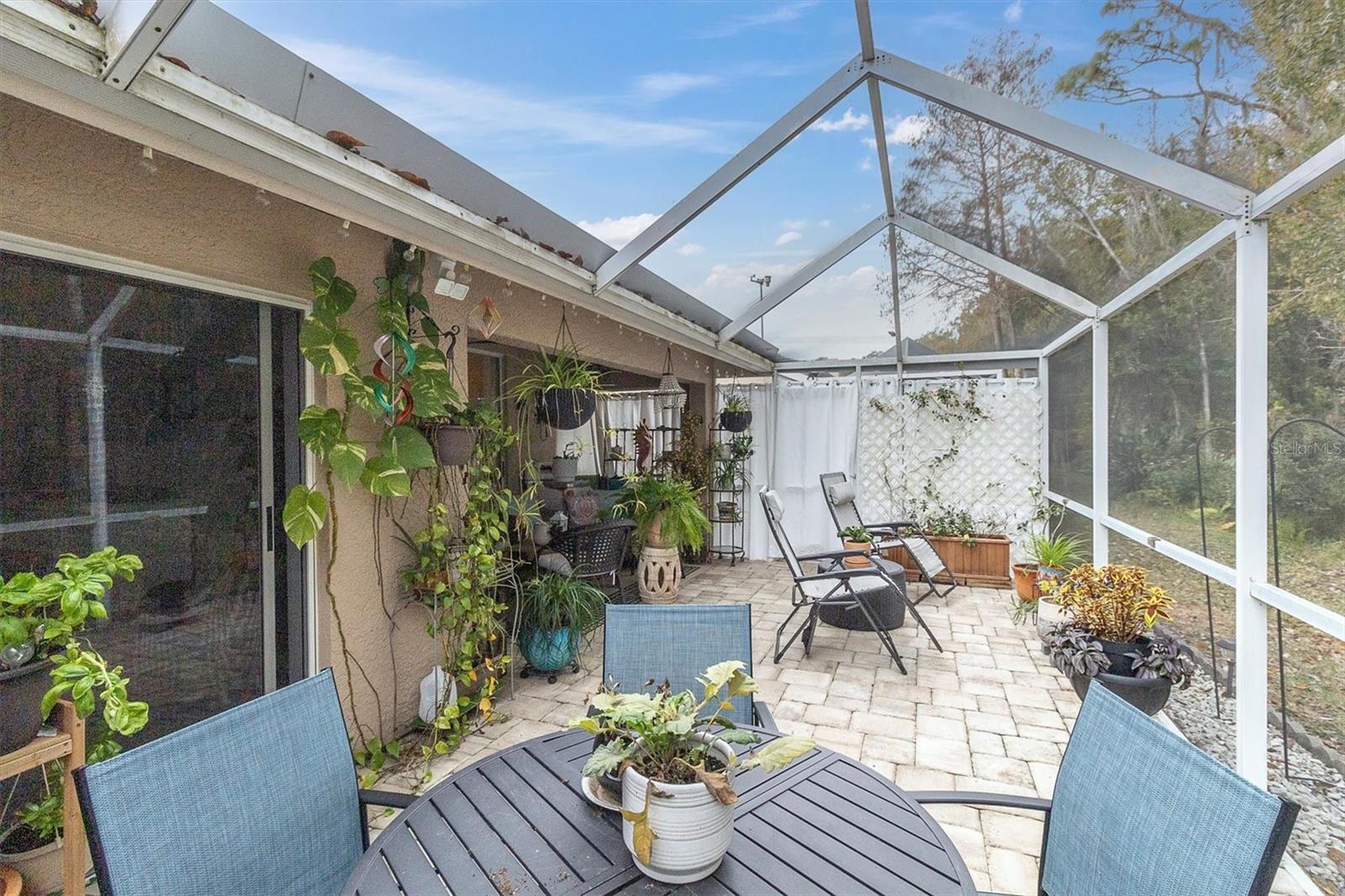 EXPANSIVE PATIO WITH NEW PAVERS