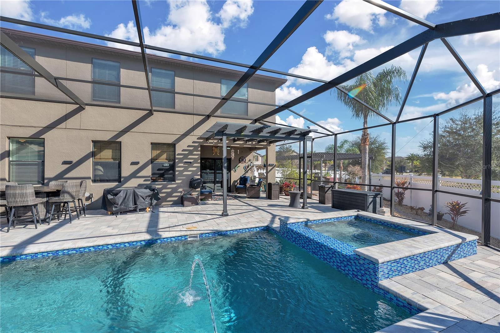 view to the south end of yard