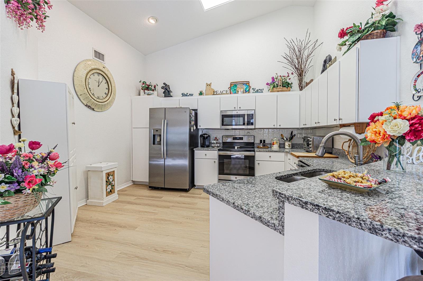 New vinyl plank flooring.