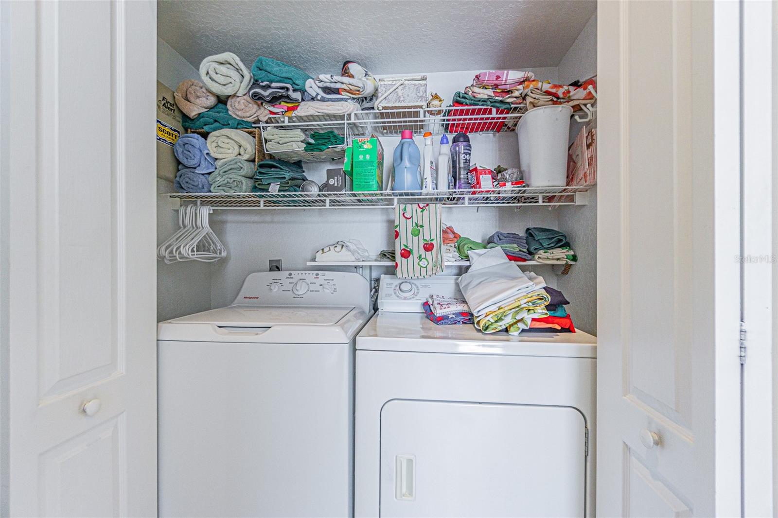 laundry closet is by the den/bedrooms.
