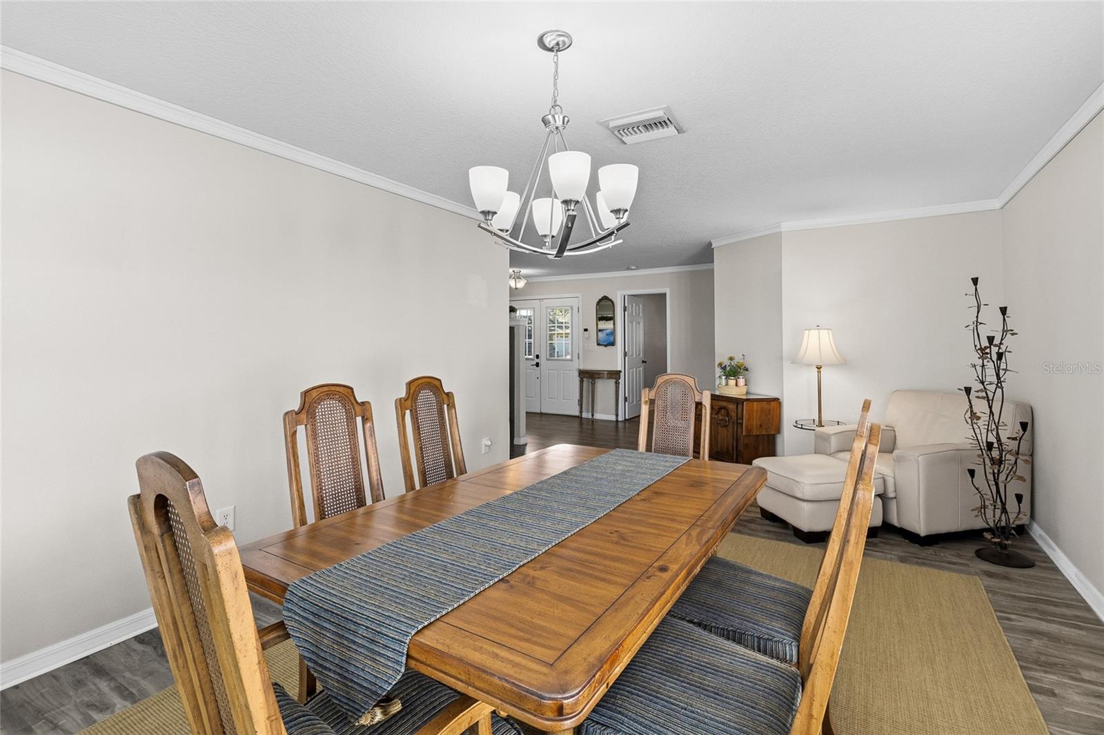 Dining room looking back toward the front door. (Flex space)