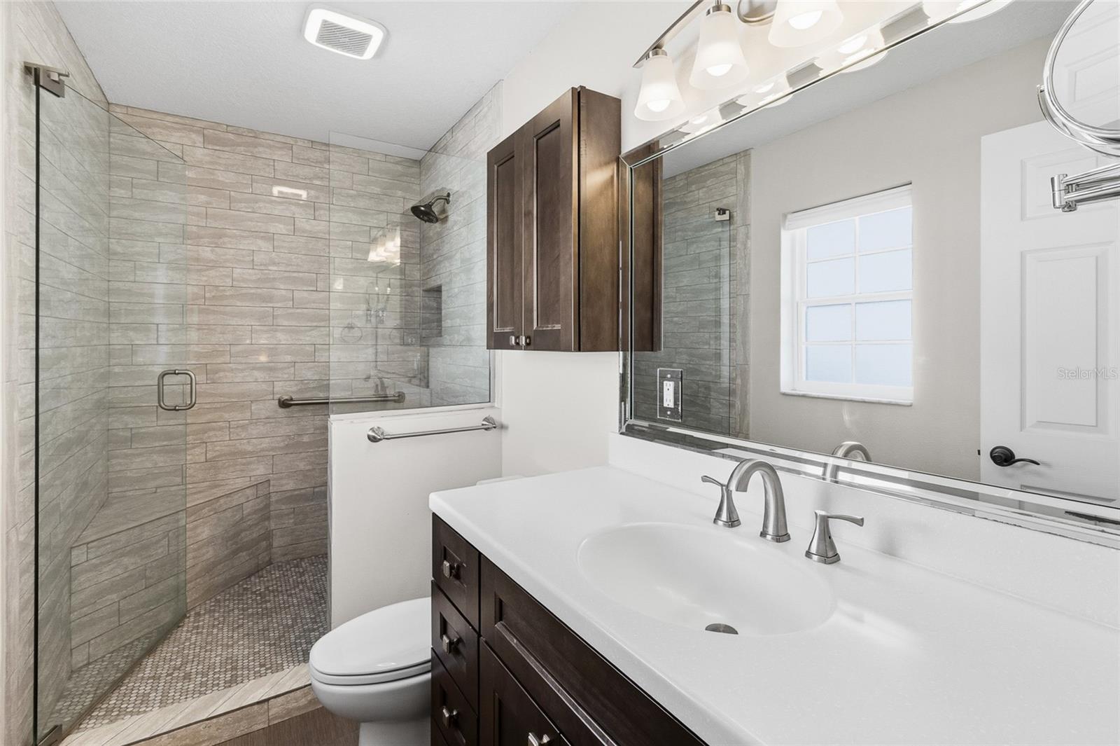 Primary bath. Completely updated with walk in shower.