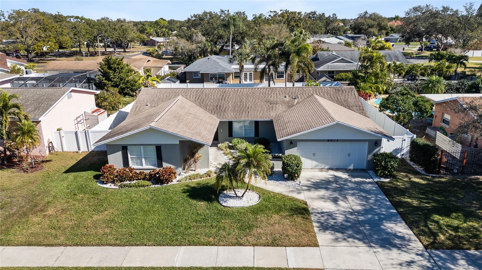 Front of home aerial view.