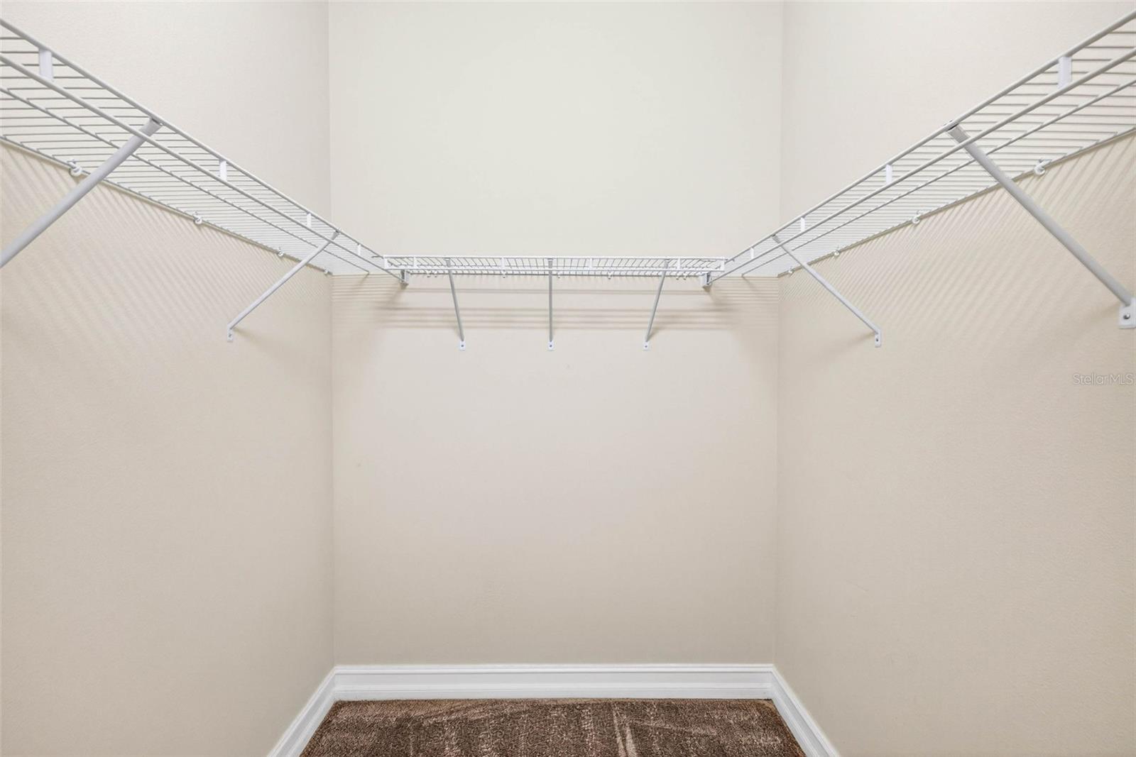 walk in primary  closet