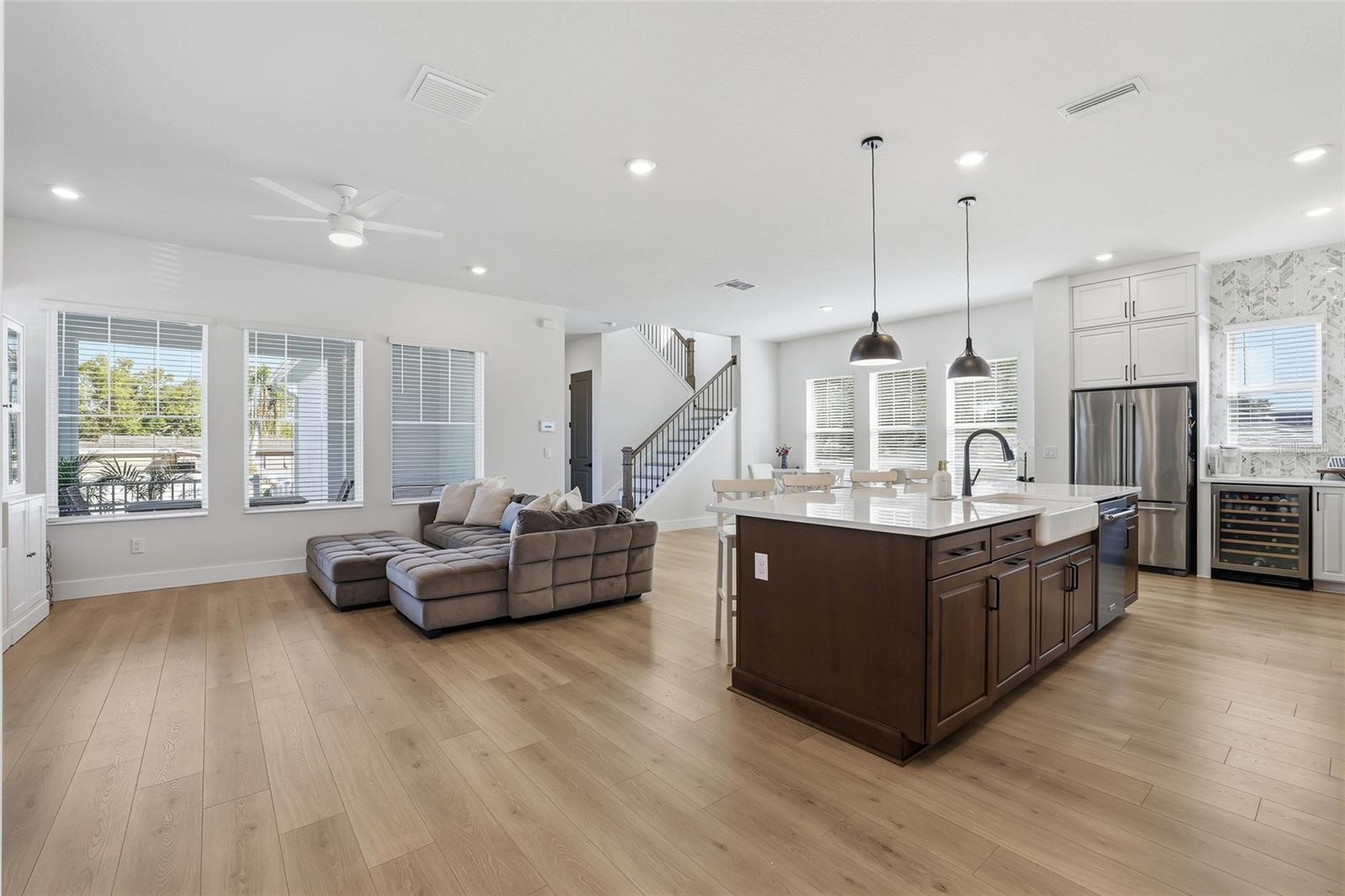 It's the layout everyone wants....true open concept, high ceilings, light and bright!