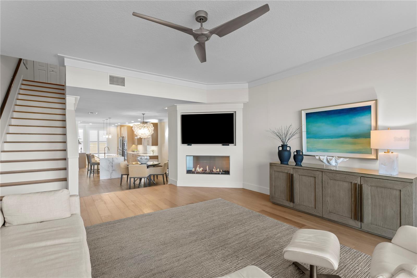 Stairs leading to 3rd level