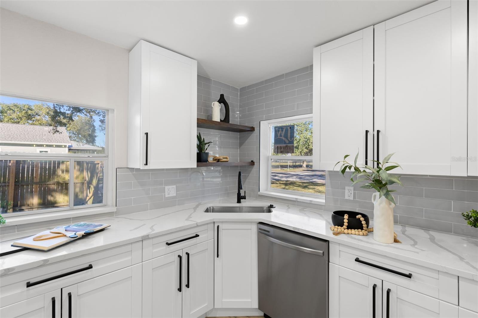 Kitchen with Quartz Countertops