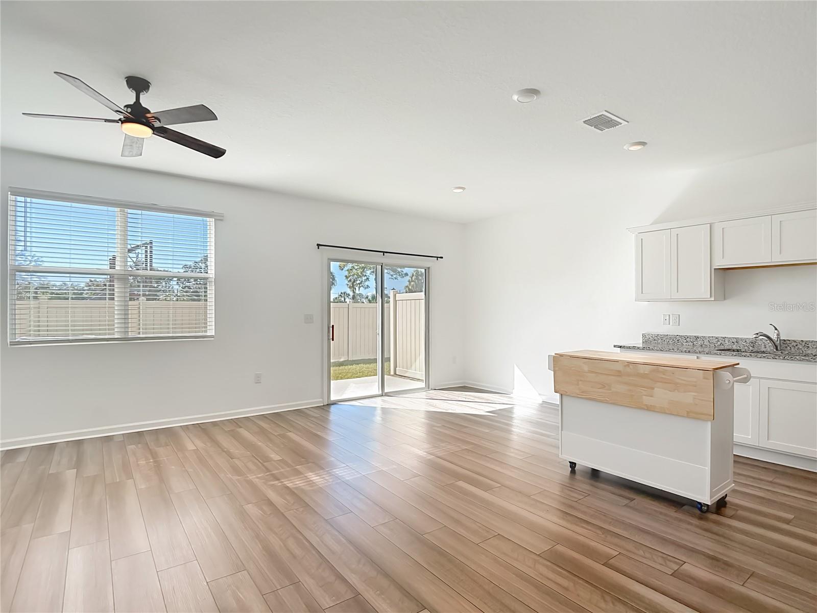 Family room/Dining room combo