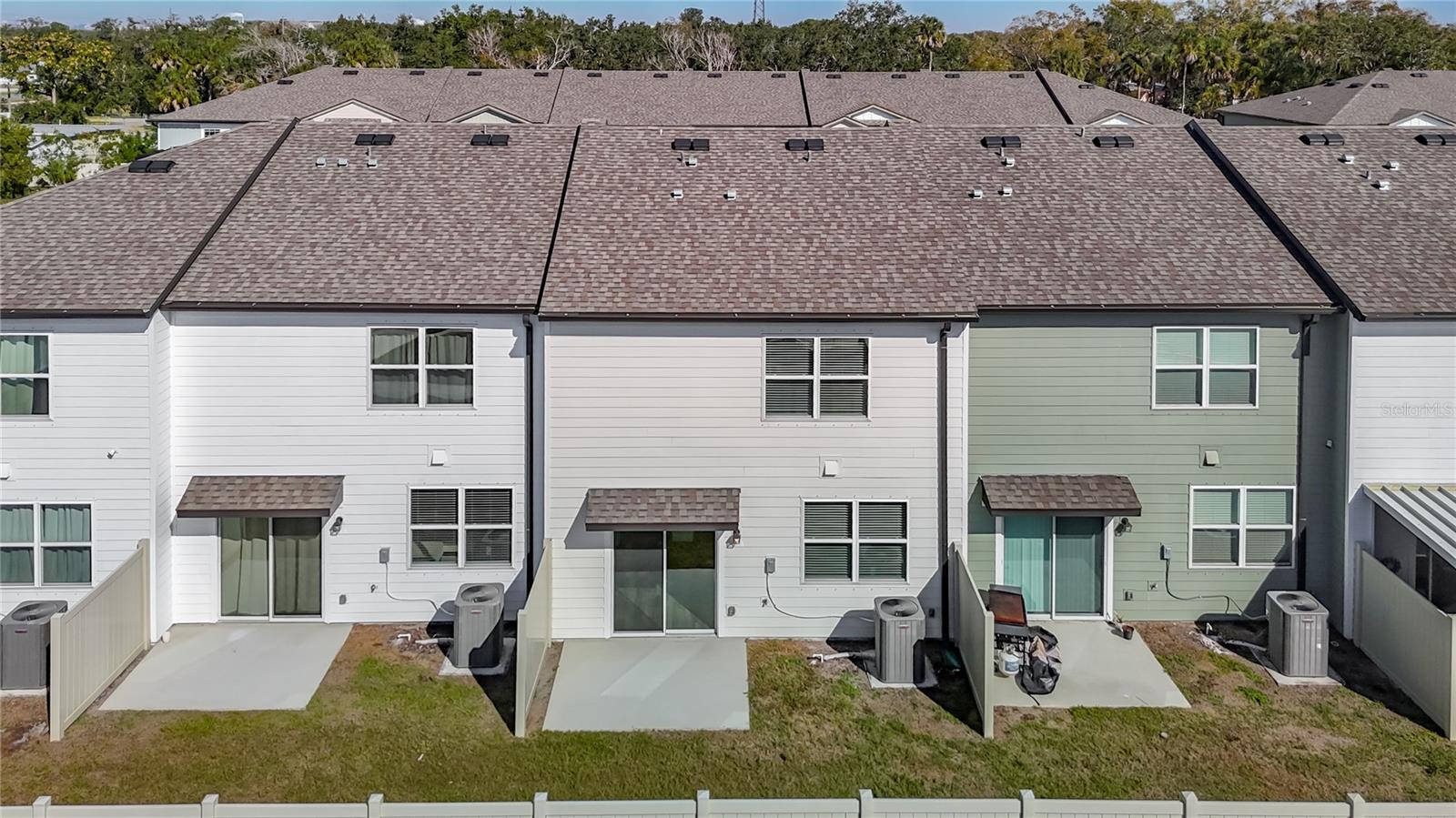 Bird's eye view of the rear of your new home!