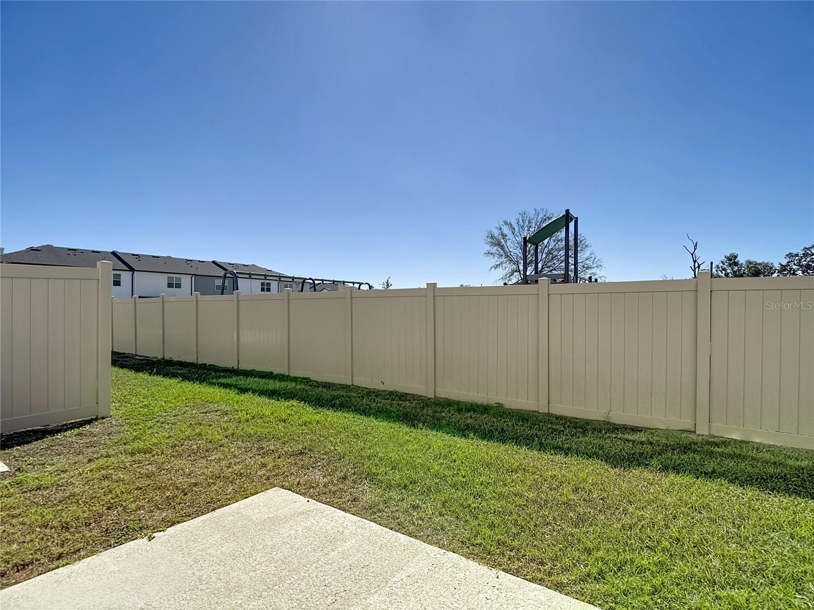 Rear of property