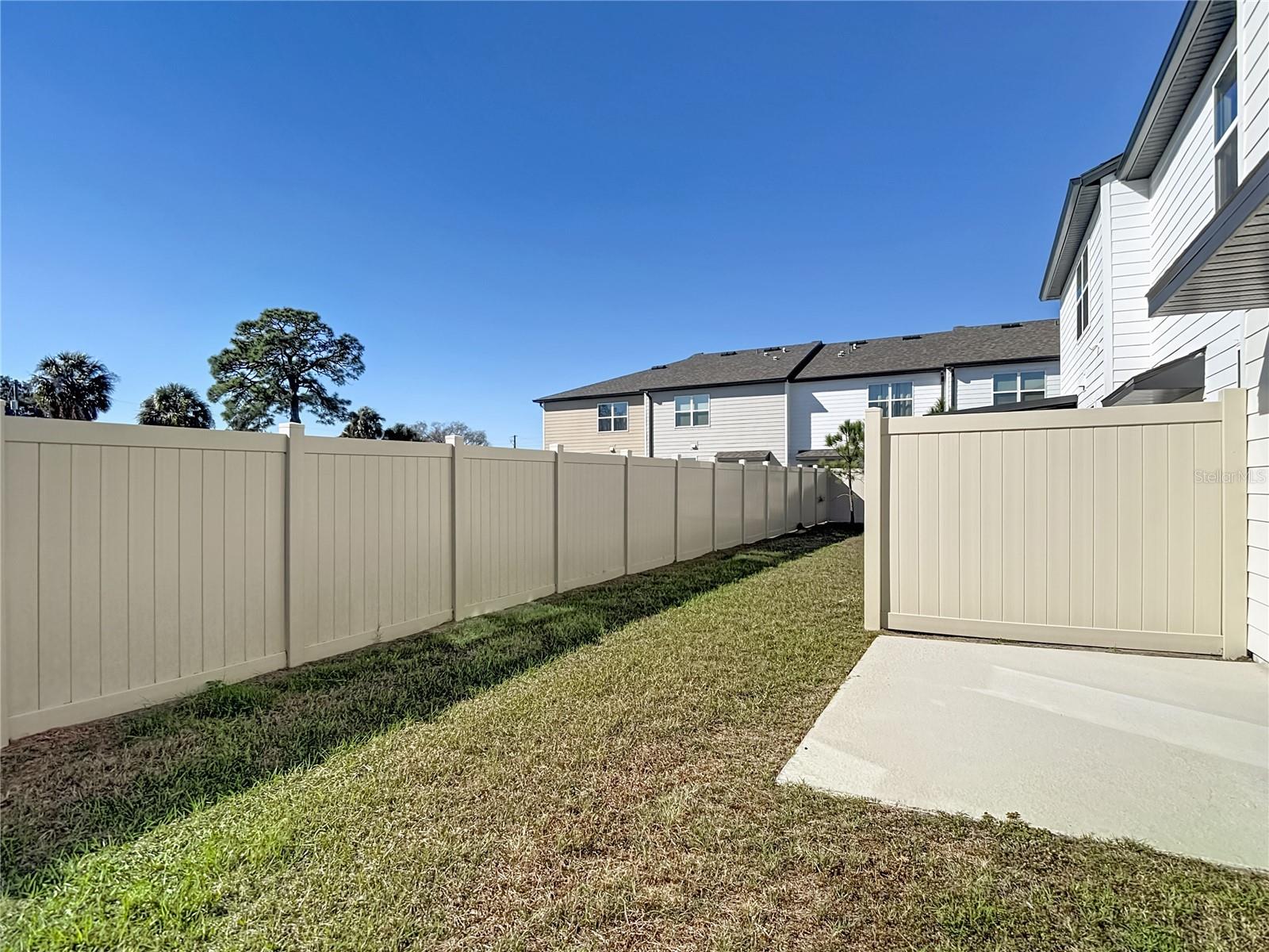 Rear of property