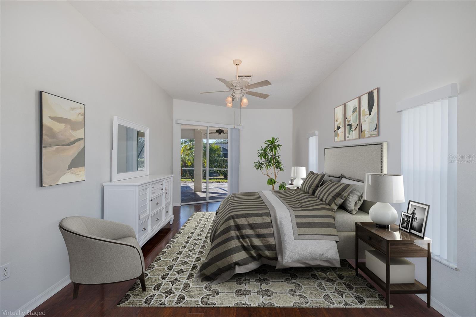 Primary room- virtually staged