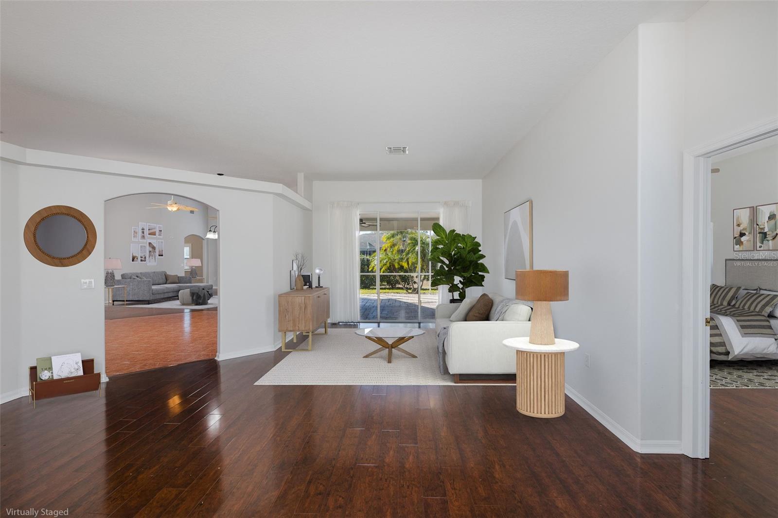 Living room-virtually staged