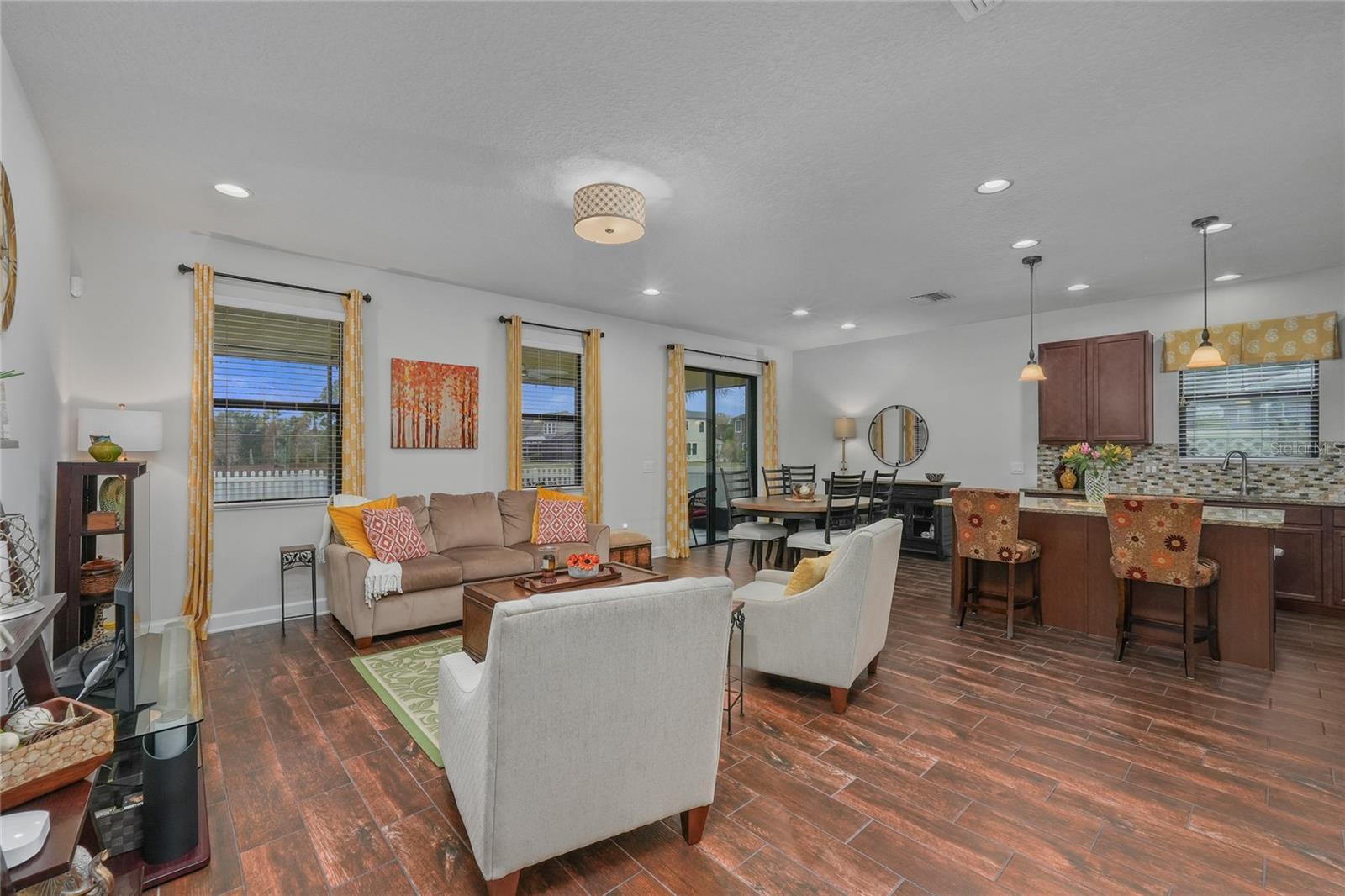 Open floor plan concept in common areas